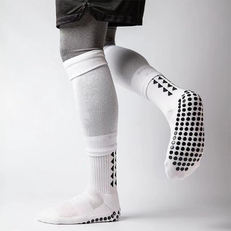 Heldere jacquard voetbalsokken met antislip onderkant