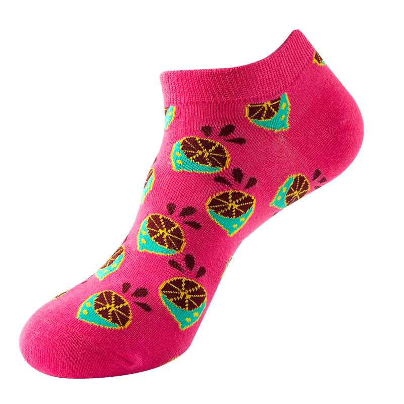 Leuke damesbootsokken van katoenjacquard