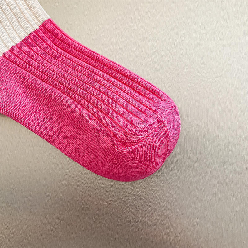 Bedelaarssokken met knopen en colorblock