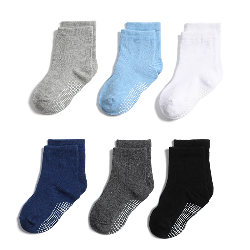 Antislip babysokjes in effen kleur