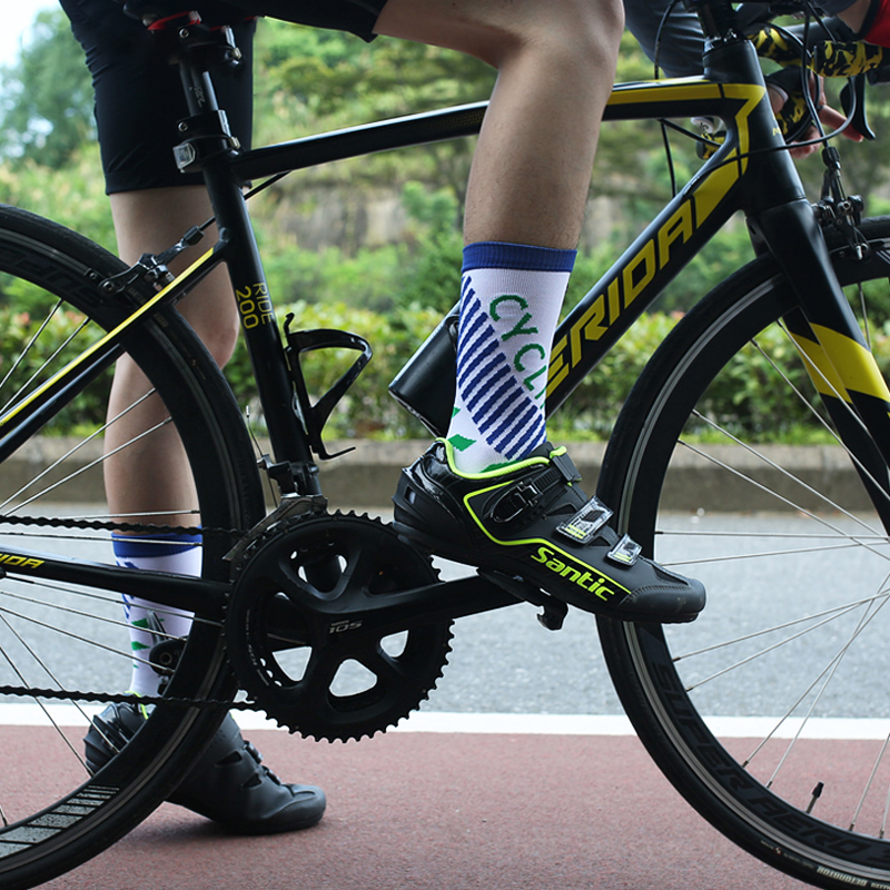 Outdoor fietssokken van nylon jacquard