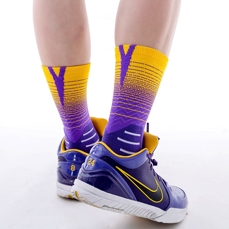 Basketbal sneldrogende nylon badstof sokken