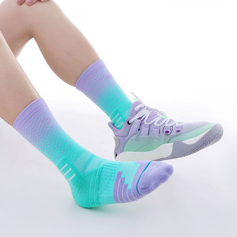 Basketbal sneldrogende nylon badstof sokken